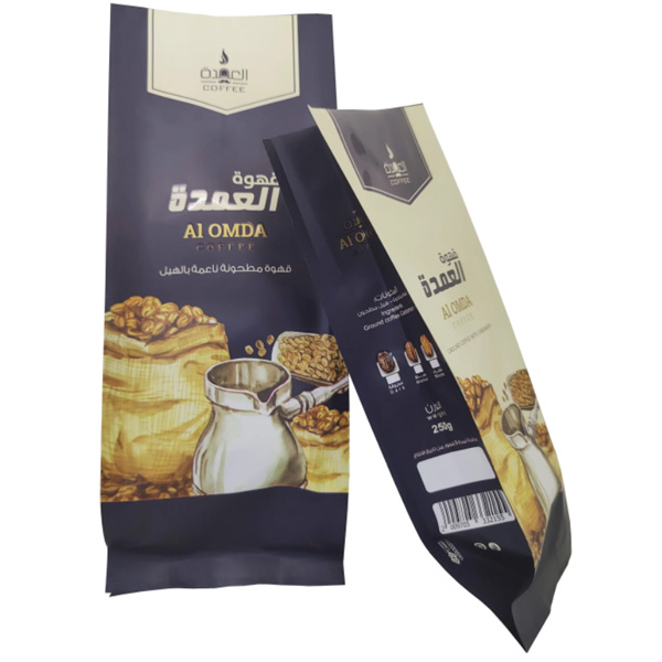 Wholesale Coffee Pouch Food Grade Four-Side Seal Packaging Plastic Bag