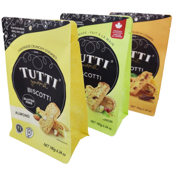 Biscuit Snack Cookie Pastry Eight-Side Sealing Food Packaging Soft Plastic Bag